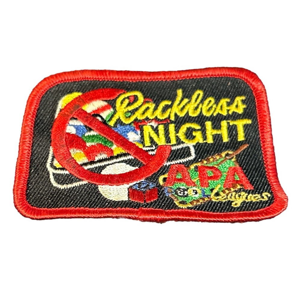 APA Leagues Rackless Night Patch Black Red One Size
